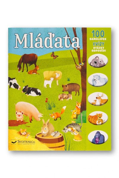 Mláďata - 100 samolepek, kvízy, otázky, odpovědi (2026)