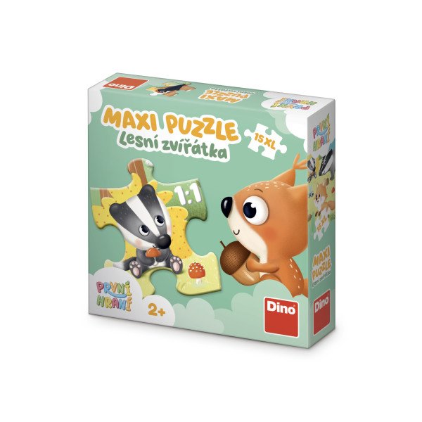 Puzzle MAXI První hraní: Lesní zvířata 15 dílků