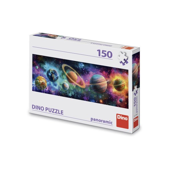 Puzzle Barevné planety Panoramic 150 dílků