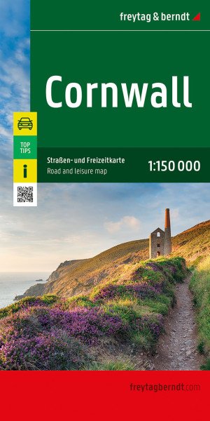 Cornwall 1:150 000 / automapa + volnočasová mapa (2025)