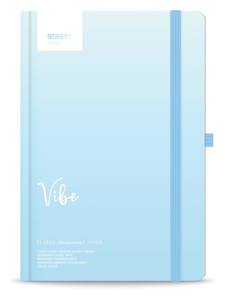 Blok A5, 100l, 80g, linkovaný - Dictionary Vibe s gumou