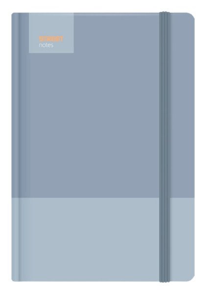 Blok A5, 100l, 80g, linkovaný - Casual Blue s gumou