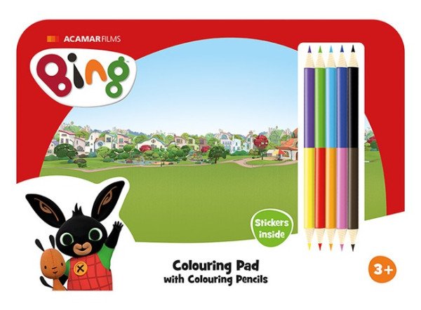 Bing - Kreslící set s pastelkami