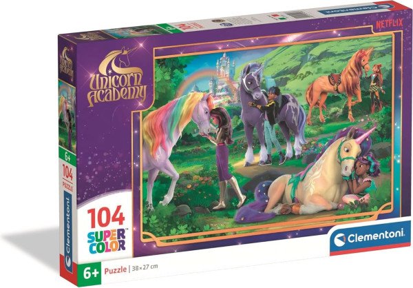 Puzzle Akademie jednorožců: Objetí 104 dílků