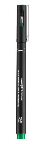 Kreativní liner PIN 01, 0,1 mm, zelený
