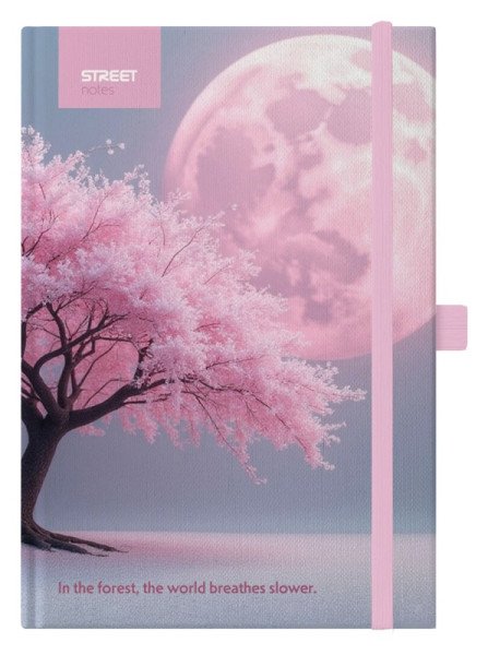 Blok s gumou A6, 100l, 80g, linka - Trees Awaken