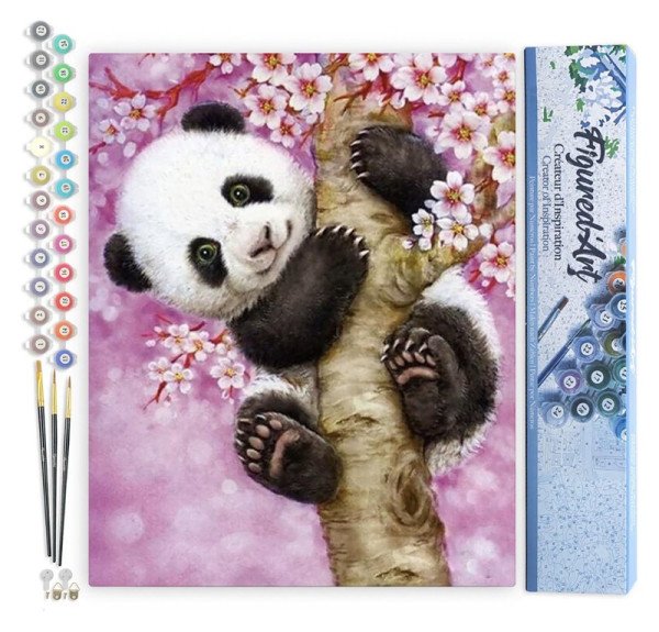 Malování podle čísel - Baby Panda bez rámu 40x50cm