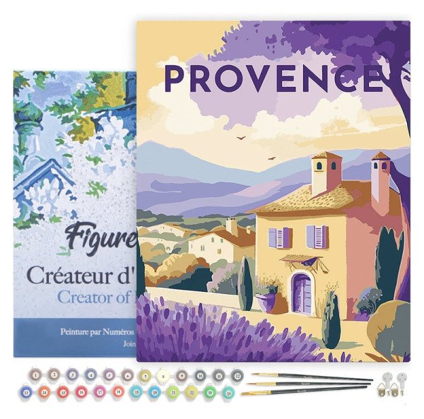 Malování podle čísel - Vintage Provence na rámu 40x50cm