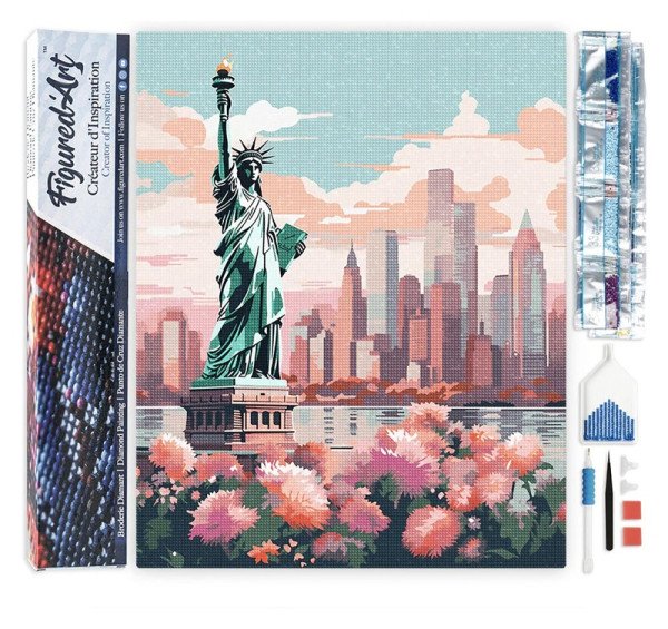 Diamantové malování - Rozkvetlý New York 40x50cm bez rámu