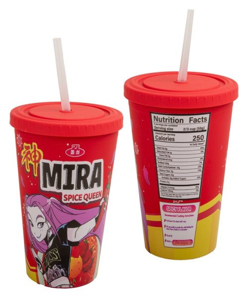 KPop Demon Hunters Hrnek s brčkem - Mira Spice Queen 475 ml