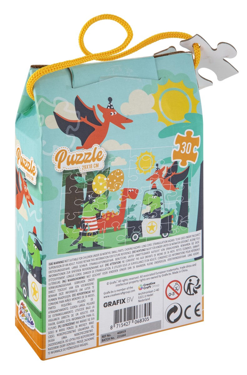 Dinosaur puzzle 30 pieces 29 x 18 cm