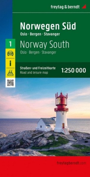 Jižní Norsko 1:250 000 / automapa + volnočasová mapa (2026)