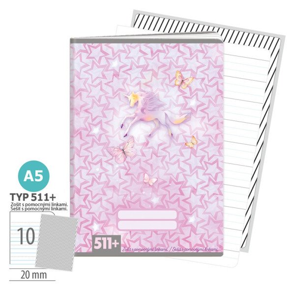 Školní sešit A5, 10 listů, typ 511+ Sweet Dreams