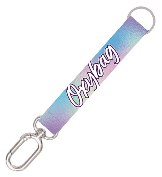 Krátká klíčenka s karabinkou Holographic