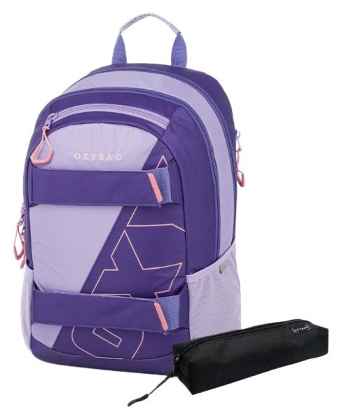 Studentský batoh + etue OXY SPORT Half Violet