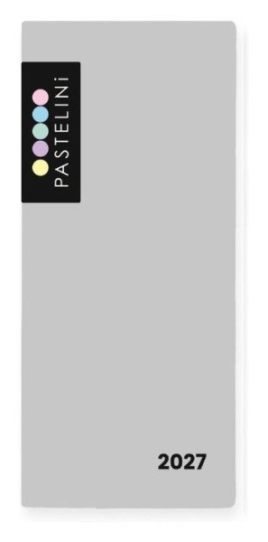 Diář PVC týdenní 2027 PASTELINI šedá