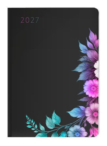 Diář A5 denní 2027 Floral