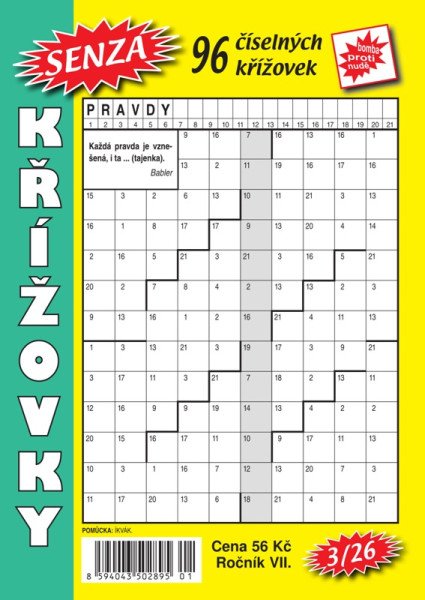 Senza číselné křížovky 3/2026 (2026)