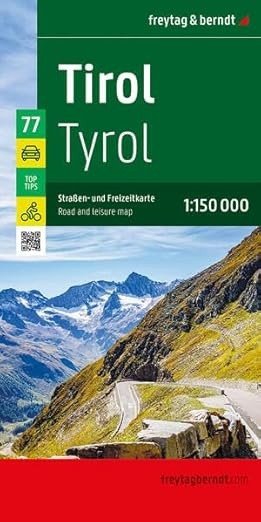 Tyrolsko 1:150 000 / automapa + volnočasová mapa (2026)