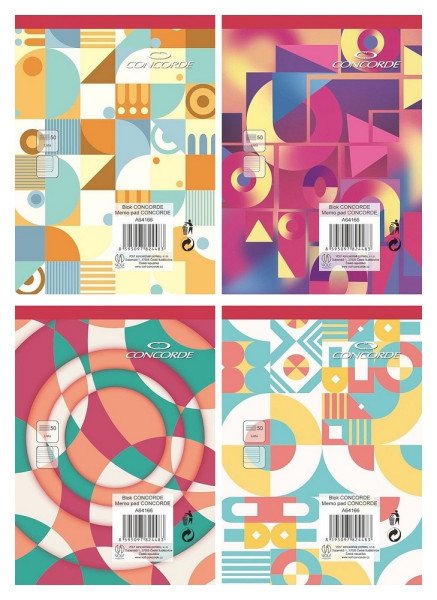 Blok CONCORDE A6 linka 8mm, 50 listů