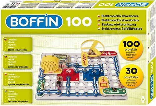 Stavebnice Boffin 100 elektronická 100 projektů/30 ks