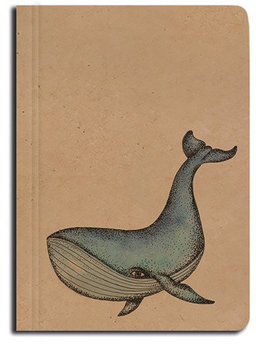 Notes prázdný - A6 - kraft - Velryba