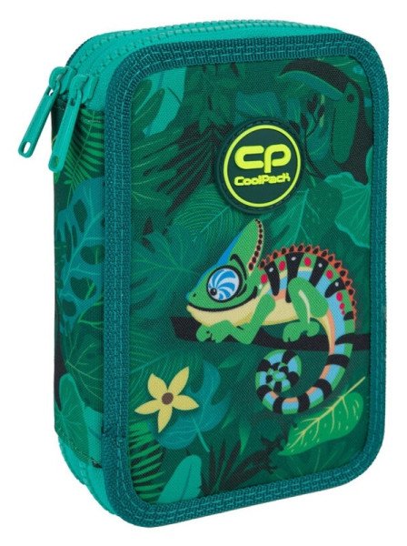Penál 2 zipy Jumper Tropic - vybavený