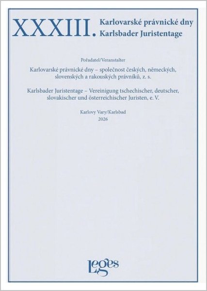 XXXIII. Karlovarské právnické dny (2026)