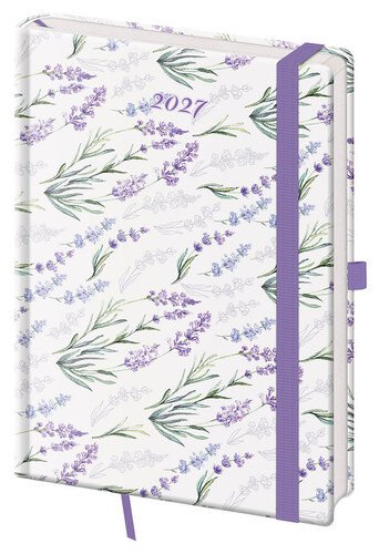 Diář 2027 denní A5 Vario - Lavender s gumičkou