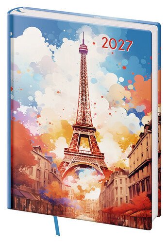 Diář 2027 denní B6 Vario Lyra - Paris