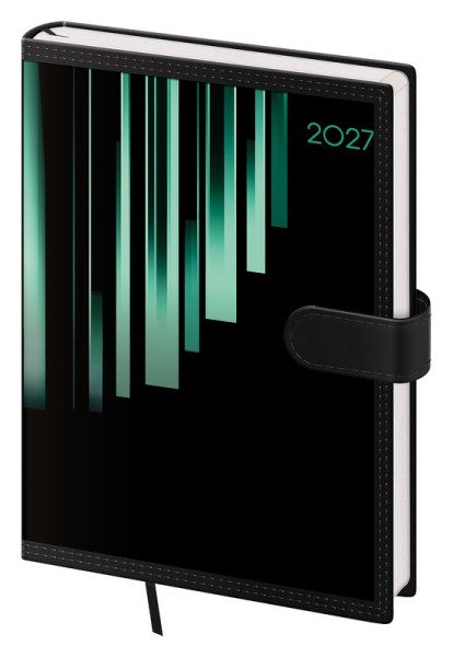 Diář 2027 týdenní A5 Tone - zelená s magnetem