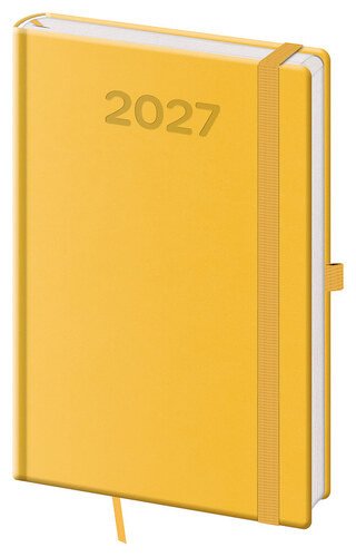 Diář 2027 týdenní A5 Print Pop - žlutá