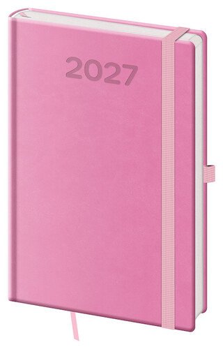Diář 2027 týdenní A5 Print Pop - růžová