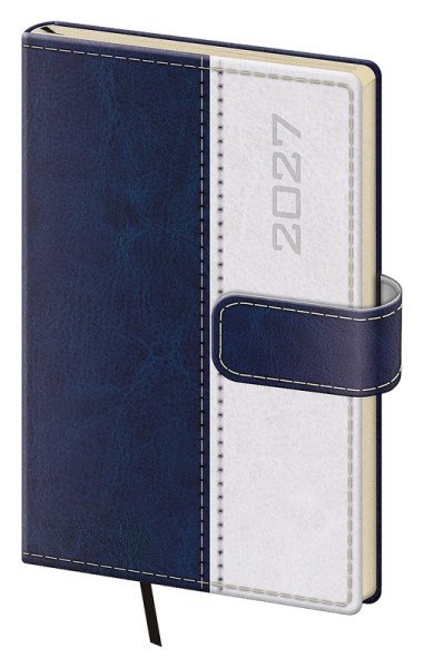 Diář 2027 týdenní kapesní Classic s magnetem - modrá