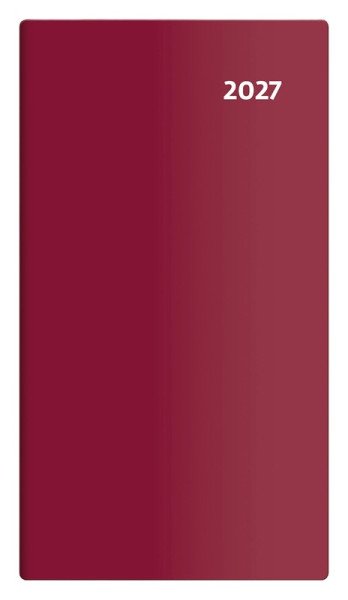 Diář 2027 kapesní - Torino čtrnáctidenní - bordó