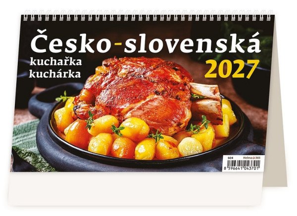 Kalendář stolní 2027 - Česko-slovenská kuchařka/kuchárka