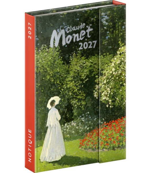 Diář 2027: Claude Monet - týdenní, magnetický, 11 x 16 cm