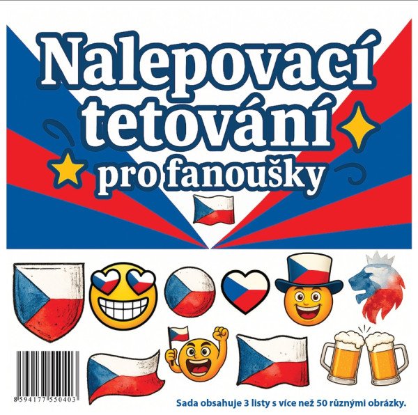 Nalepovací tetování pro fanoušky