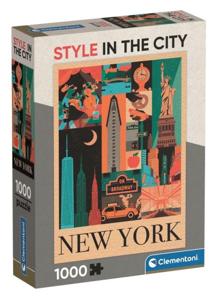 Puzzle Styl ve městě: New York 1000 dílků