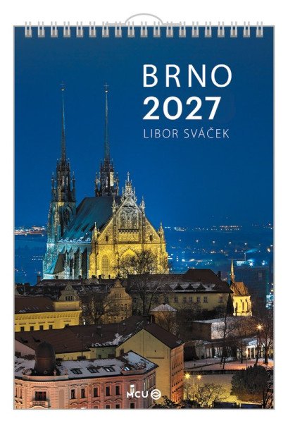 Kalendář 2027 Brno - nástěnný