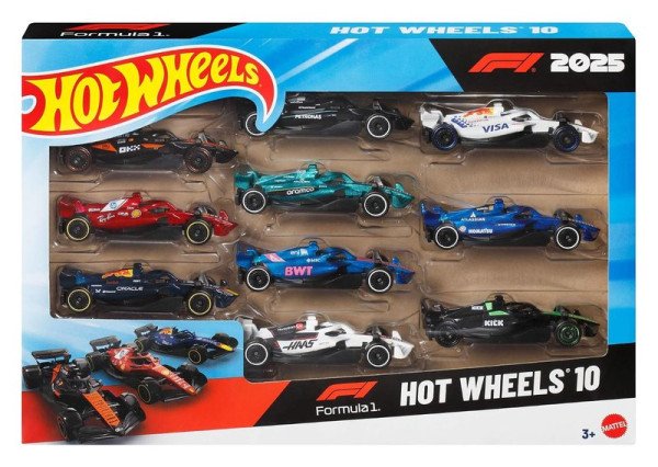 Hot Wheels sada Formule 10 ks