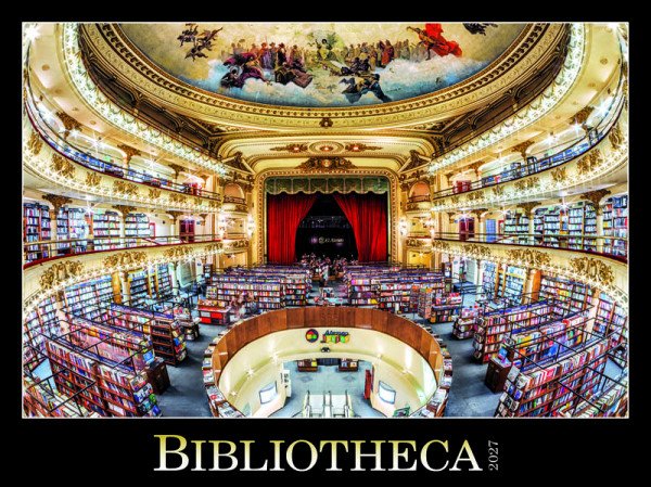 Kalendář 2027 nástěnný: BIBLIOTHECA