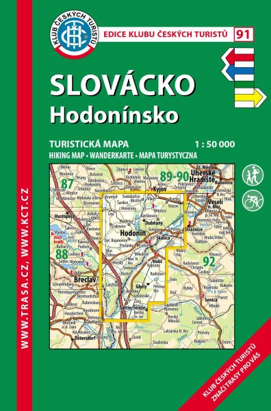 KČT 91 Slovácko, Hodonínsko 1:50 000 / turistická mapa (2026)