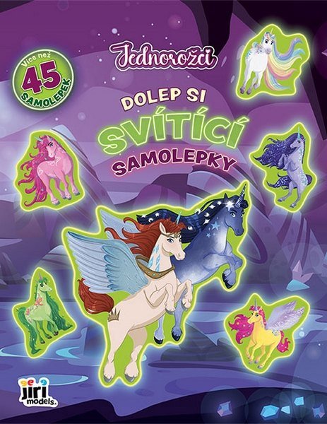 Dolep si svítící samolepky Jednorožci