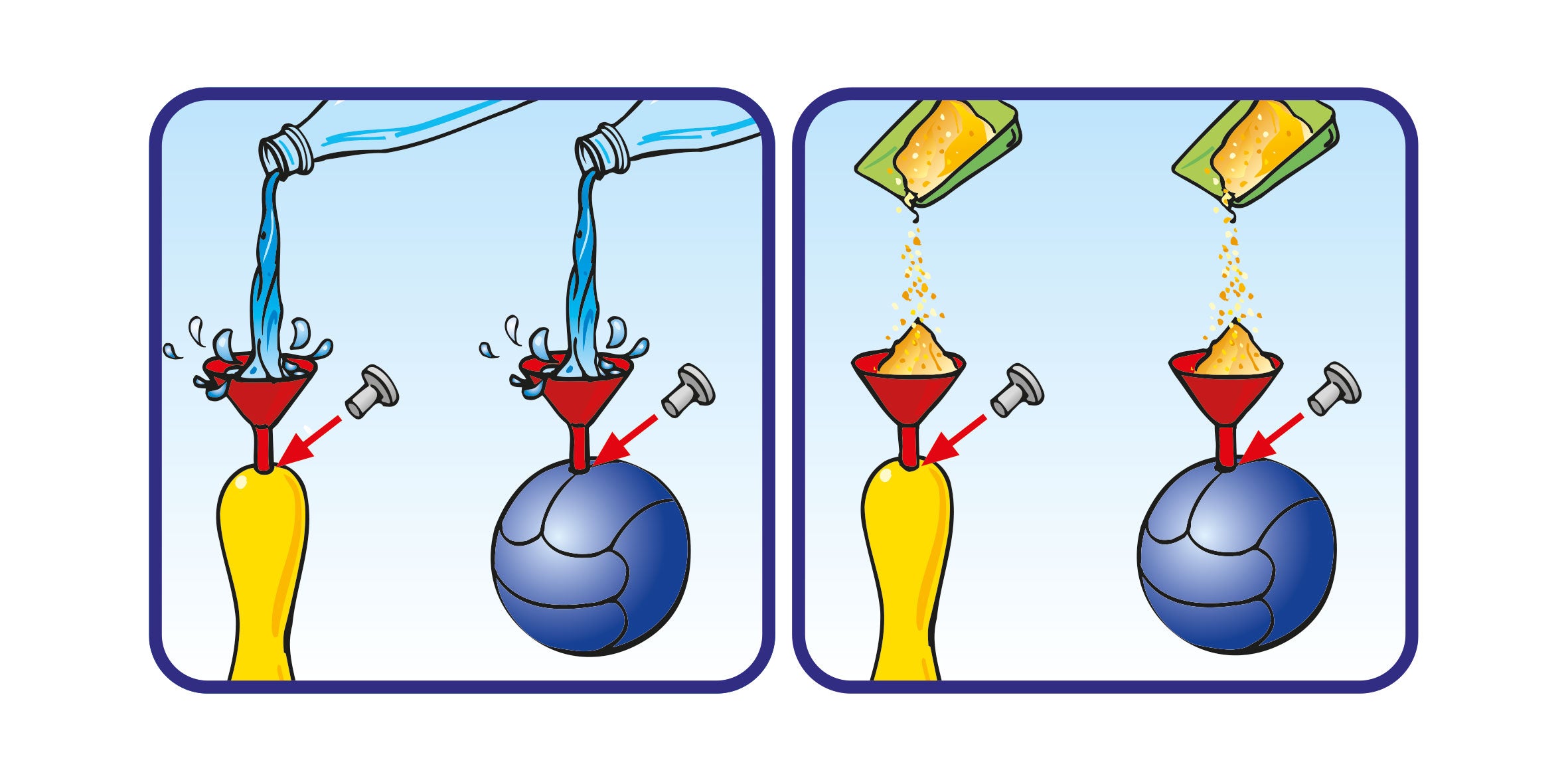 Androni bowling set 9+2, fillable with water or sand, 27 cm