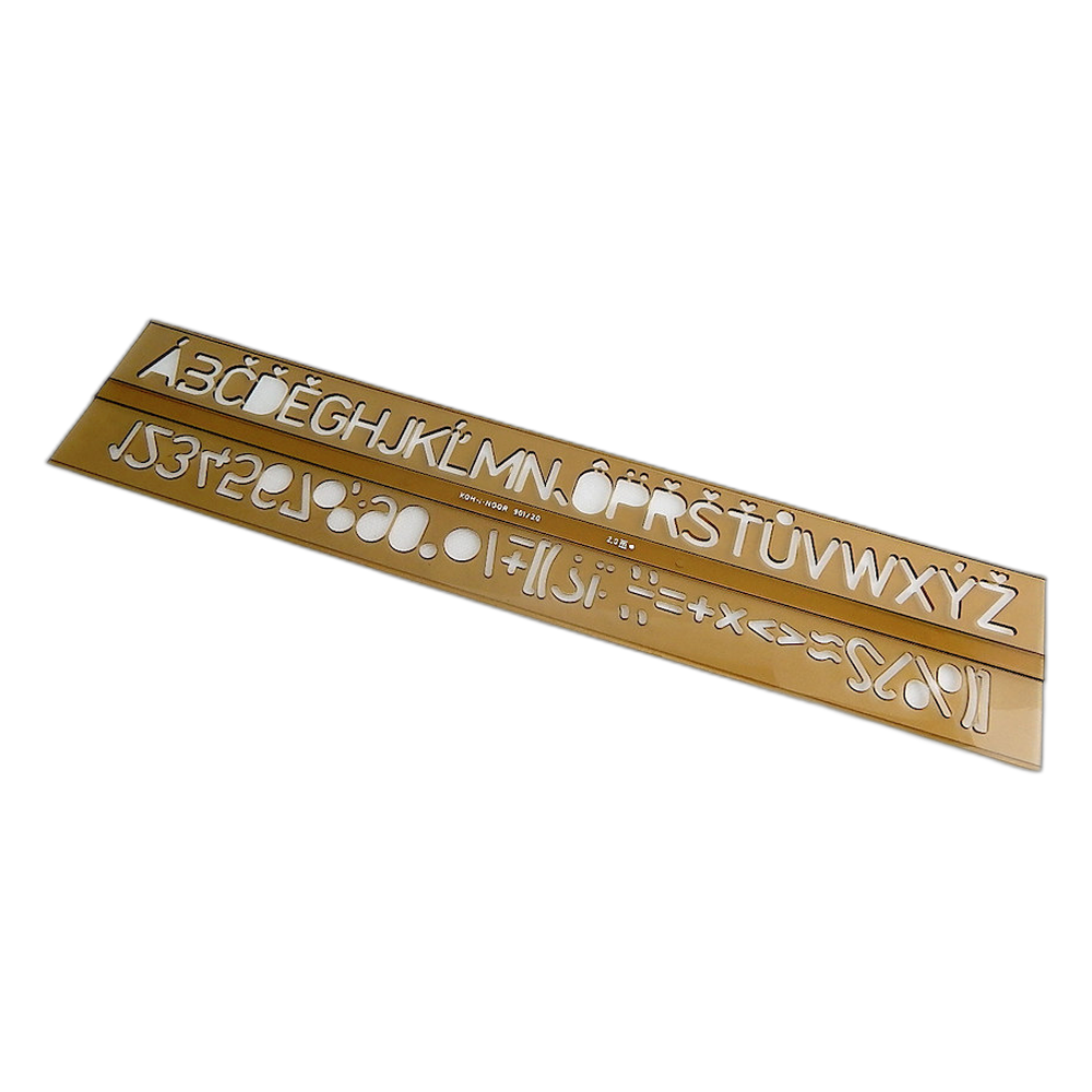 Koh-i-Noor Lettering Stencil 748014 20 mm