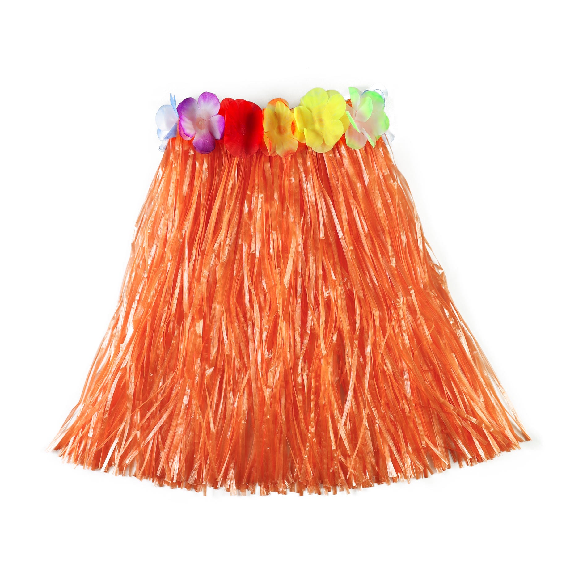Children's orange Hawaiian skirt 45 cm
