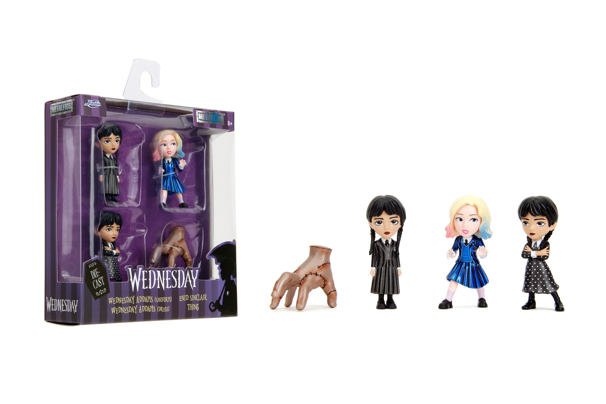Wednesday metal figures set 4 pcs