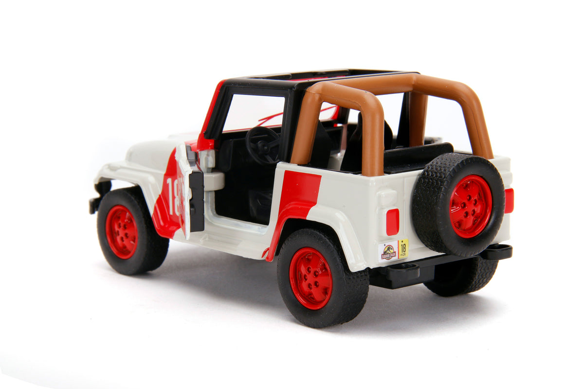 Jeep Wrangler Jurassic World metal model 1:32, 10.2 cm