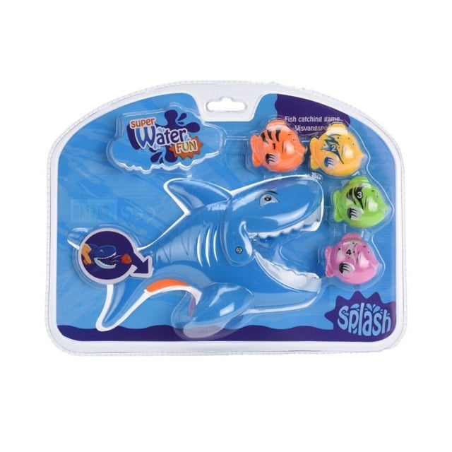 Children's Water Game with Shark and Fish